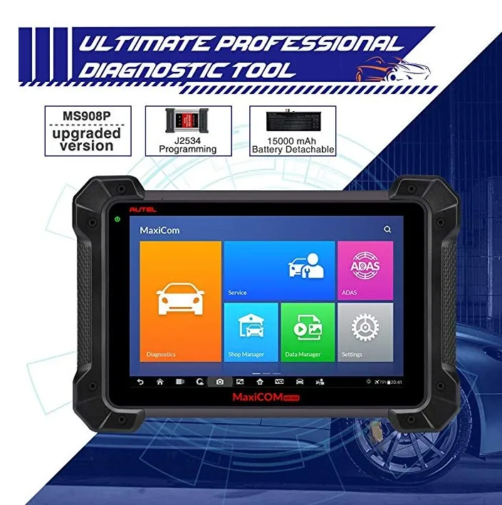 Autel MaxiCom MK908P Профессиональный OBD2 сканер Программирование ECU J2534 OBD 2 Автомобильный