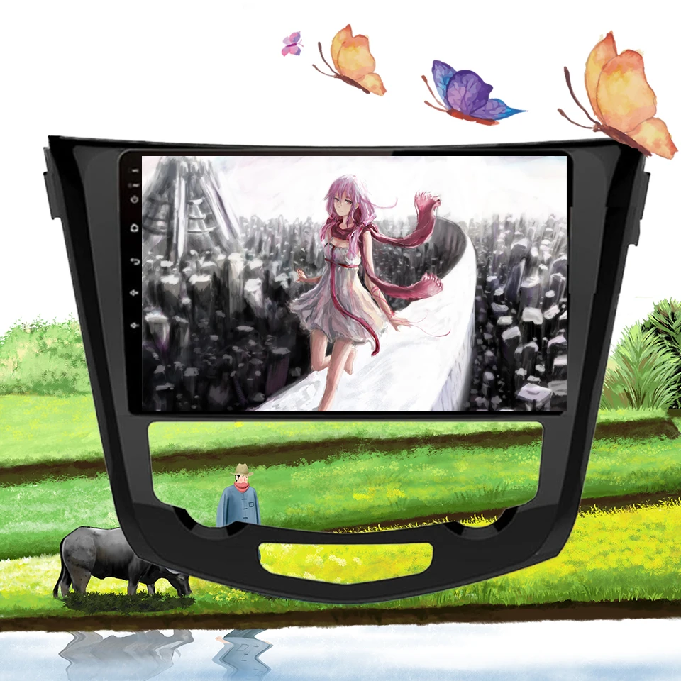 10 &quotAndroid 0 Восьмиядерный автомобильный радиоприемник для Nissan X Trail Qashqai 2013 19 dvd gps