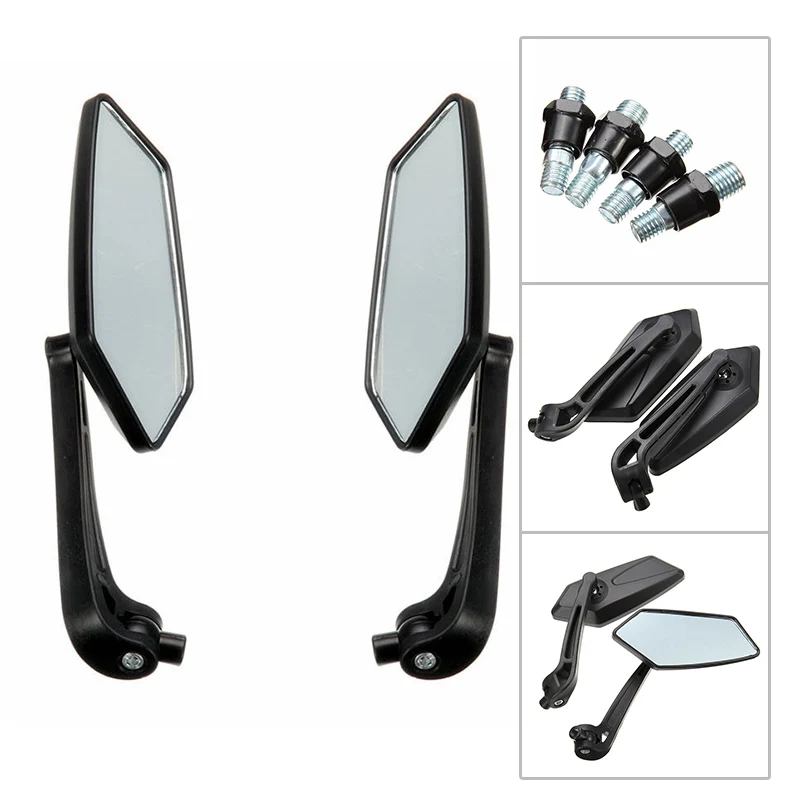 Для электрического мотоцикла ATV Quad рефлектор скутера черный ABS с винтами боковое