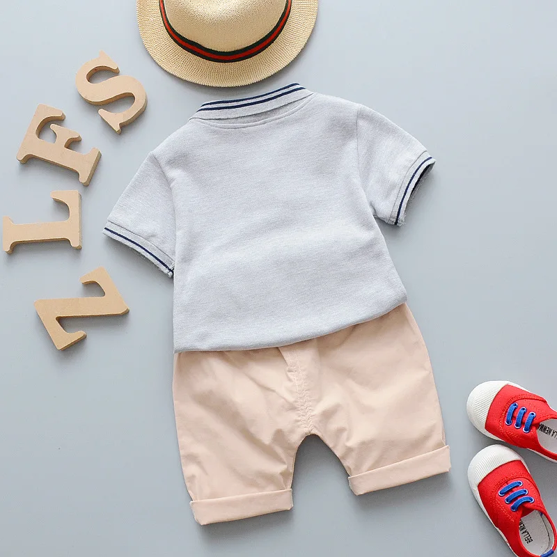Boys Summer Clothes Sets Toddler Baby T-shirt+Pant 2pcs Kids Outfit Tracksuit For 1 2 3 4 5 Years Boys Costume Children Clothing