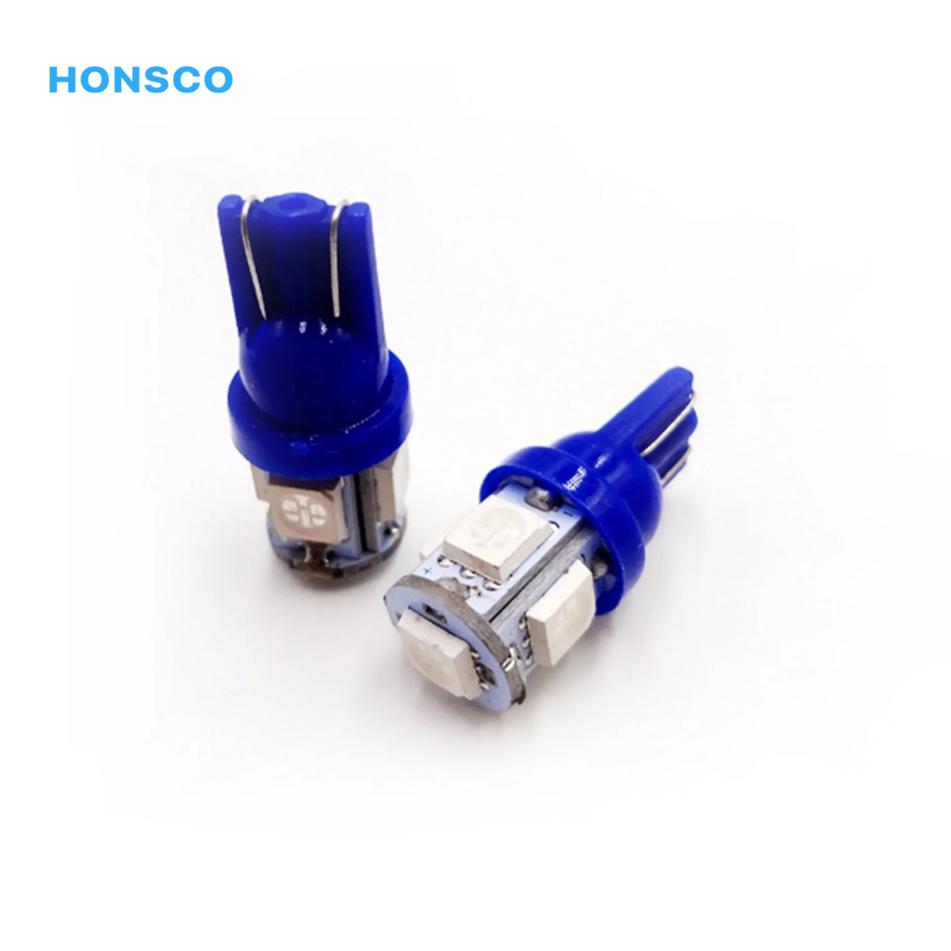 Синий 10 шт. T10 W5W 5-SMD 5050 DC 24V Авто T 10 светодиодный фонарь для парковки лампочка для номерного знака пластины огни купол сторона отметить лампочку для грузовика - Испускаемый цвет: Синий