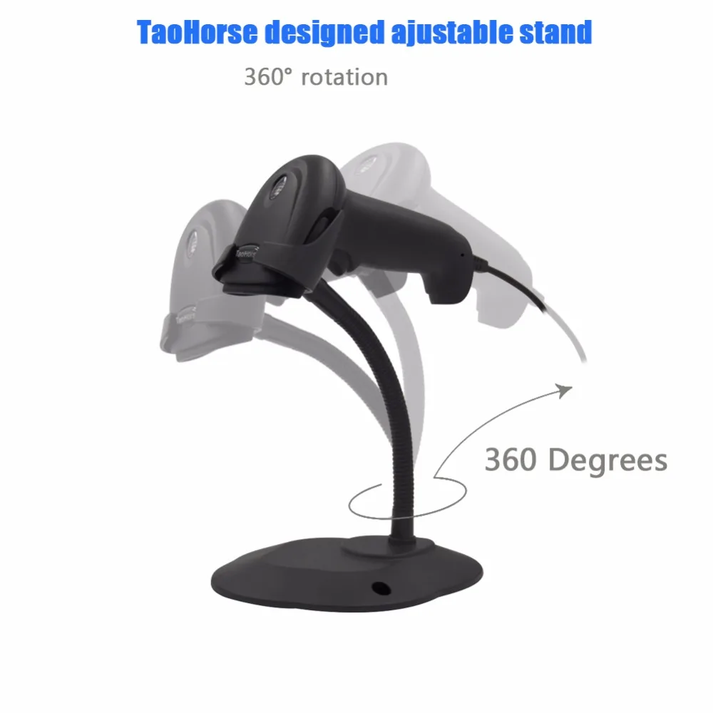 Automatic Barcode Scanner Handheld 1D Laser Wired Bar Code Reader with Hands Free Adjustable Stand Sensing and Scan | Компьютеры и