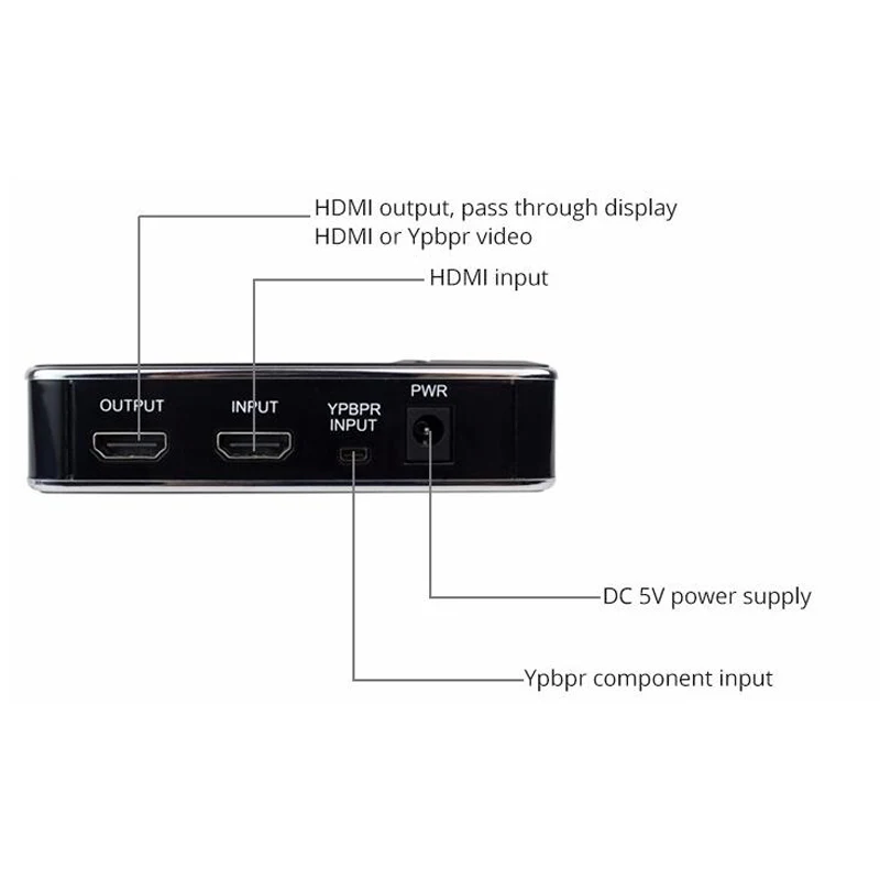 HDMI захват для игр 1080p 30 кадров в секунду преобразование HDMI/ YPbPr видео аудио HDMI/USB