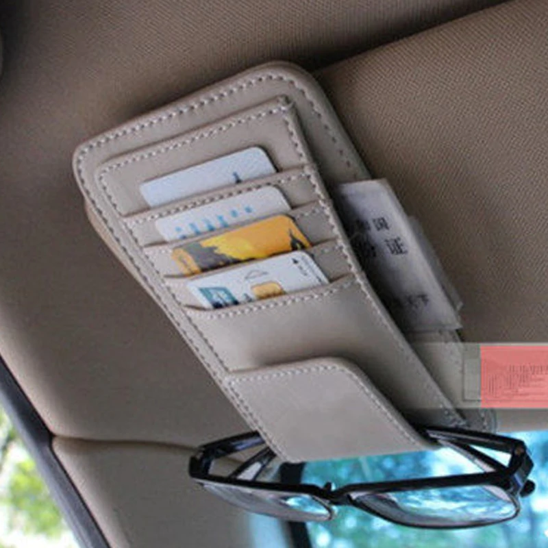 Автомобиль солнцезащитный козырек Солнцезащитные очки держатель для хранения