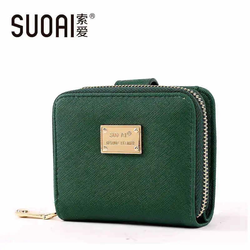SUOAI новые бумажники 2018 Модный женский короткий кошелек милый больше держателей