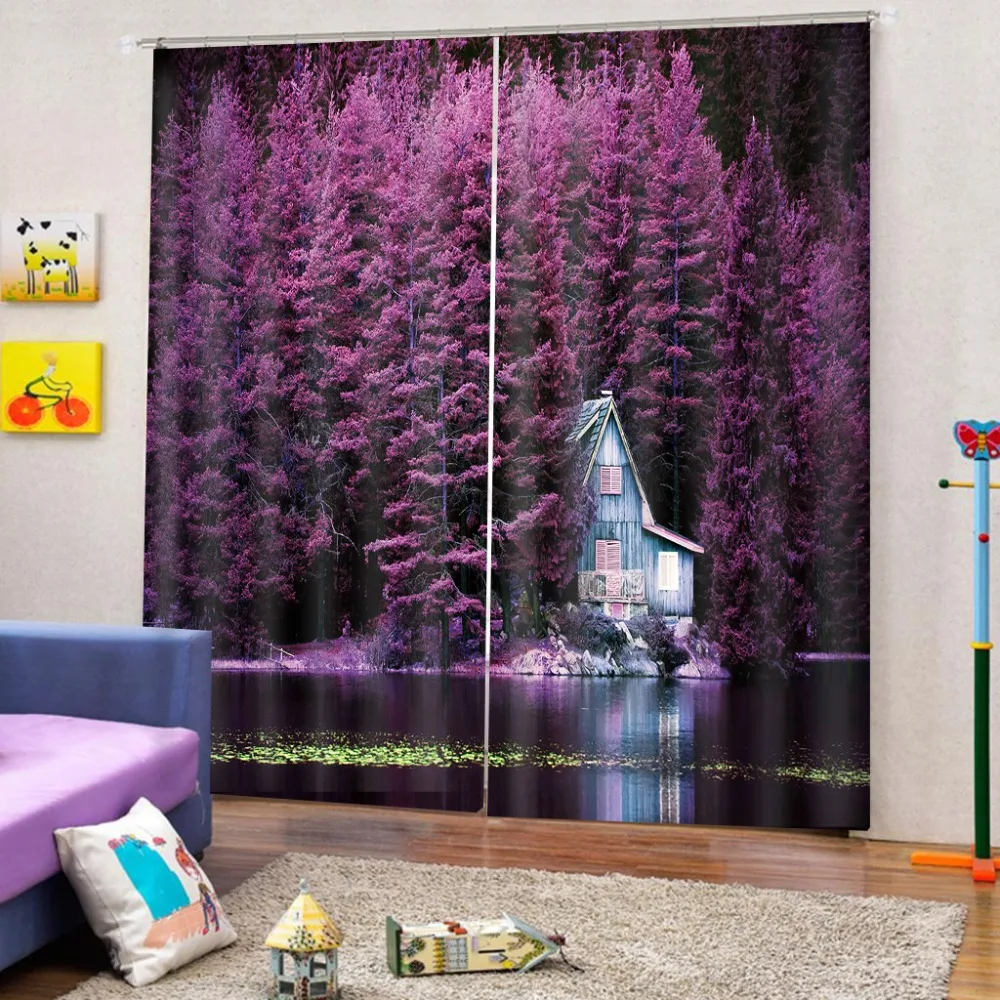 Розовые шторы индивидуальные размеры роскошные затемненные 3D оконные для