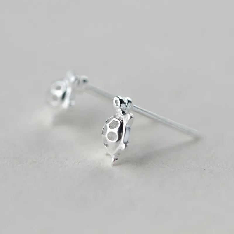 Женские гипоаллергенные серьги гвоздики в виде черепахи|stud earrings|stud earrings for