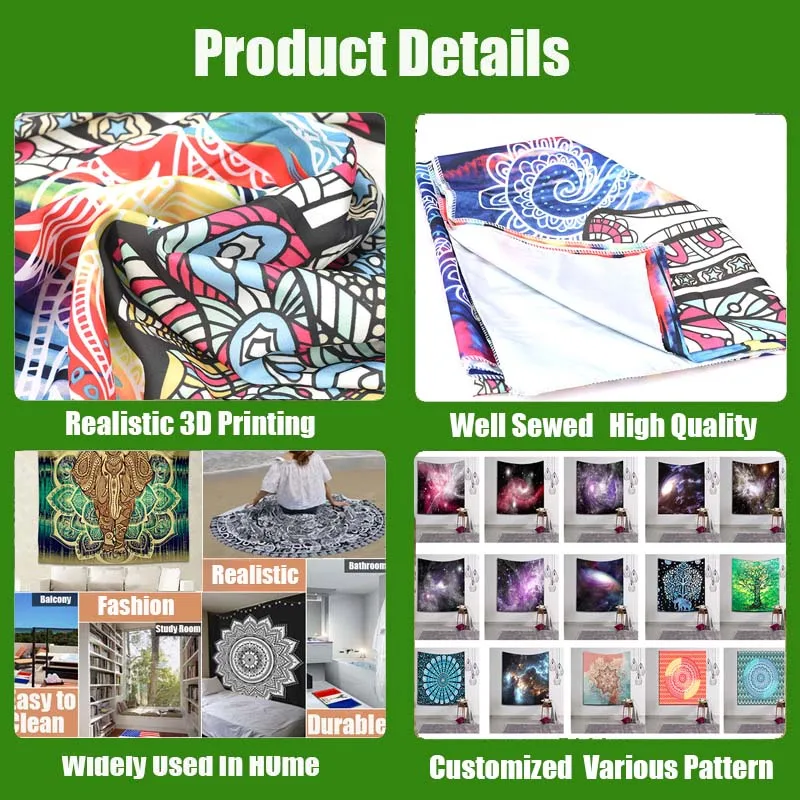 Фламинго хиппи модный домашний Декор настенный гобелен тканый моющийся коврик