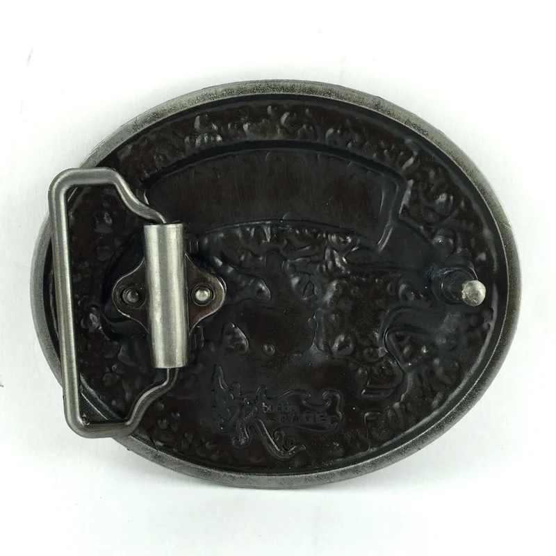 Винтаж Серый овал пастушка ковбойские до Западной Rodeo металлические пряжки ремня