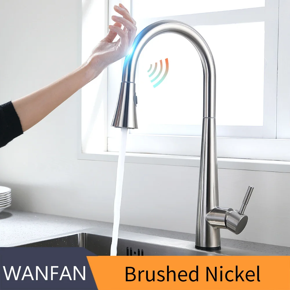 Brush Nickel Смесители для кухни torneira para cozinha de parede кран для кухни фильтр для воды кран Три способа смеситель для раковины кухонный кран KH1002 - Цвет: Brush Nickel