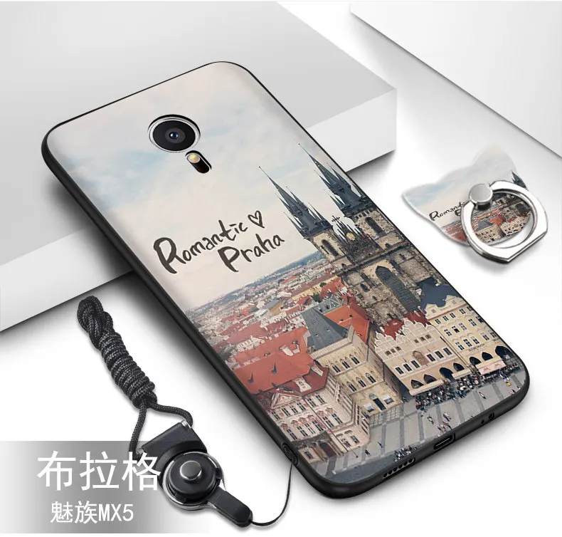 meizu pro 6 case.22 colors Top sales tpu silicone cover+Lanyard with cute pattern Ring back cover case for |