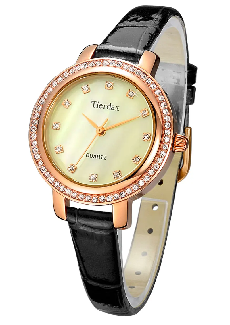 Люксовый Бренд Моды Кожаный Ремешок Леди Платье Часы Для Женщин Подарок