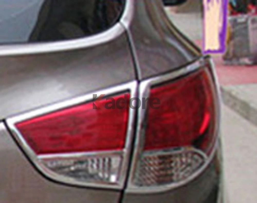 Для hyundai Tucson IX35 2010- Высокое качество ABS хром задний фонарь лампа капот украшения Накладка аксессуары 4 шт./компл