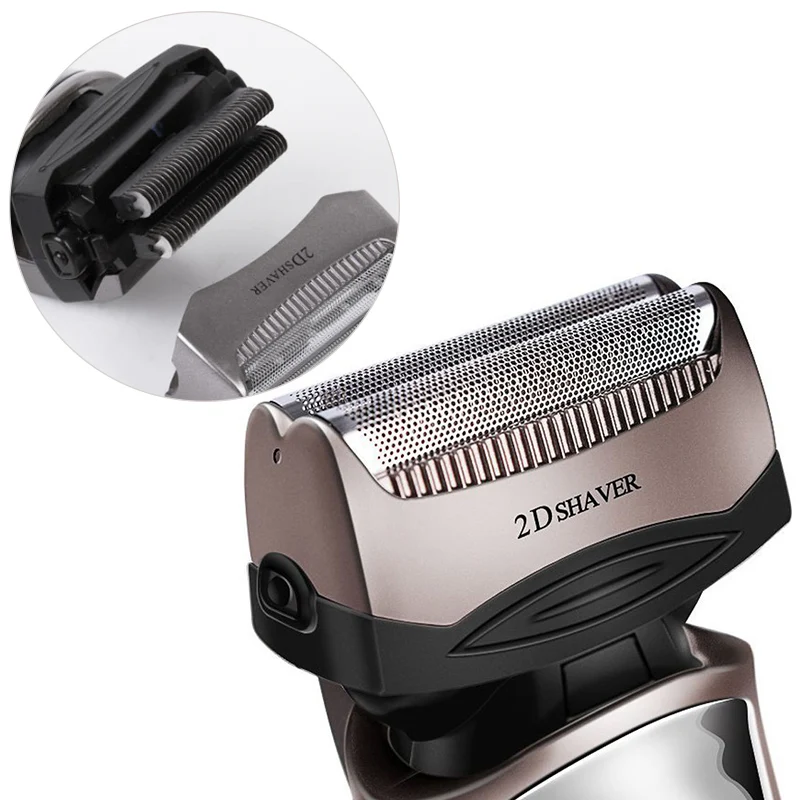 Электробритва с двумя головками для мужчин перезаряжаемый триммер бороды