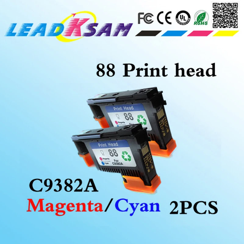 Замена для печатающей головки hp88 (пурпурный/голубой) C9382A HP88 OfficeJet Pro L7380/L7580/7590/