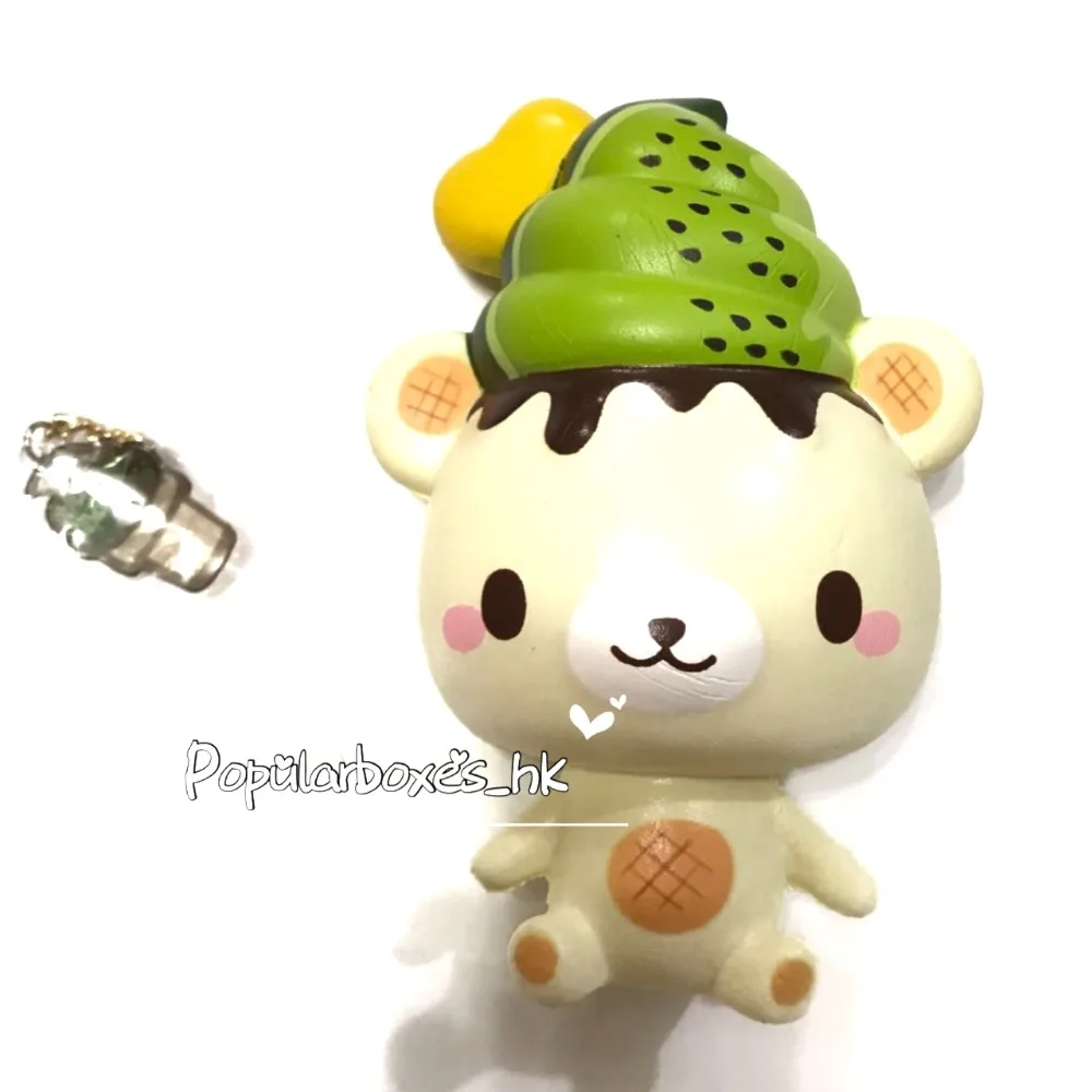 Мягкая медленно восстанавливающая форму игрушка в подарок Creamiicandy yummiibear kiwi |