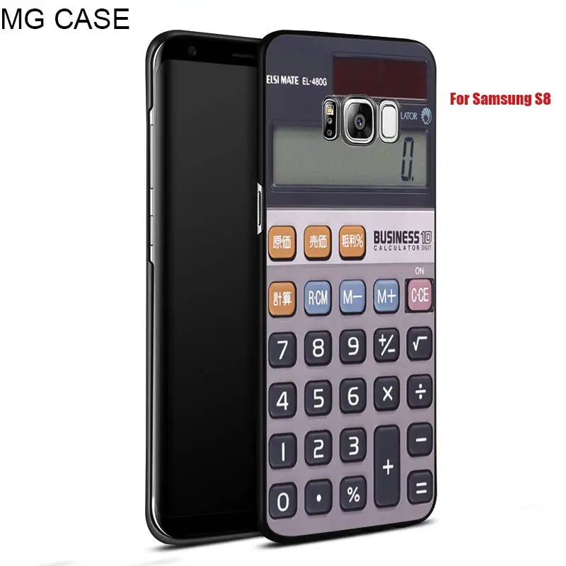 Retro Tape Camera Phone Case For Samsung Note8 S6 S6edge S7edge Cover Vintage Calculator Mobile shell case Galaxy S8 S9 plus |