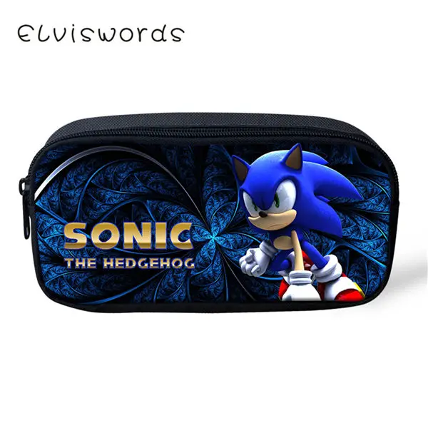 ELVISWORDS детский чехол-карандаш Sonic с рисунком ежа, Студенческая коробка для канцелярских принадлежностей, модные школьные принадлежности, сумки для ручек, Мультяшные косметологи - Цвет: CDWX2958K