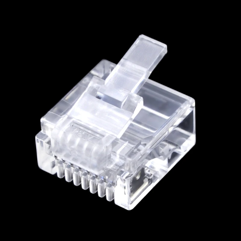 Плоский сетевой кабель cncob Cat5e utp соединитель 8P8C rj45 модульный разъем Ethernet