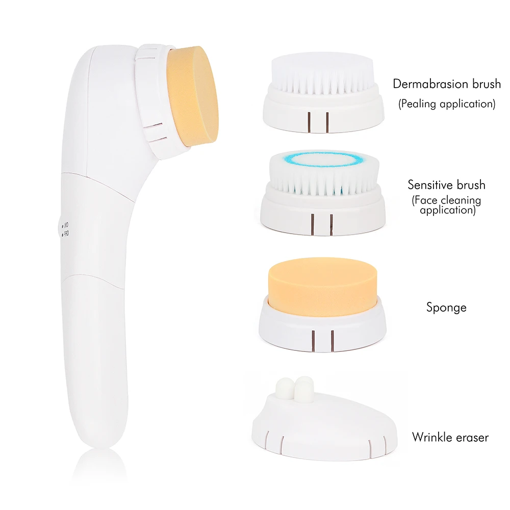 Новая звуковая вибрация Очищающая щетка для лица Водонепроницаемый