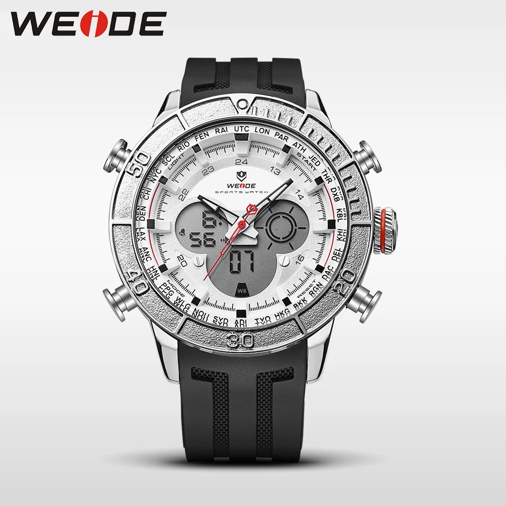 WEIDE роскошный оригинальный для ЖК дисплея цифровой аналоговый спортивный