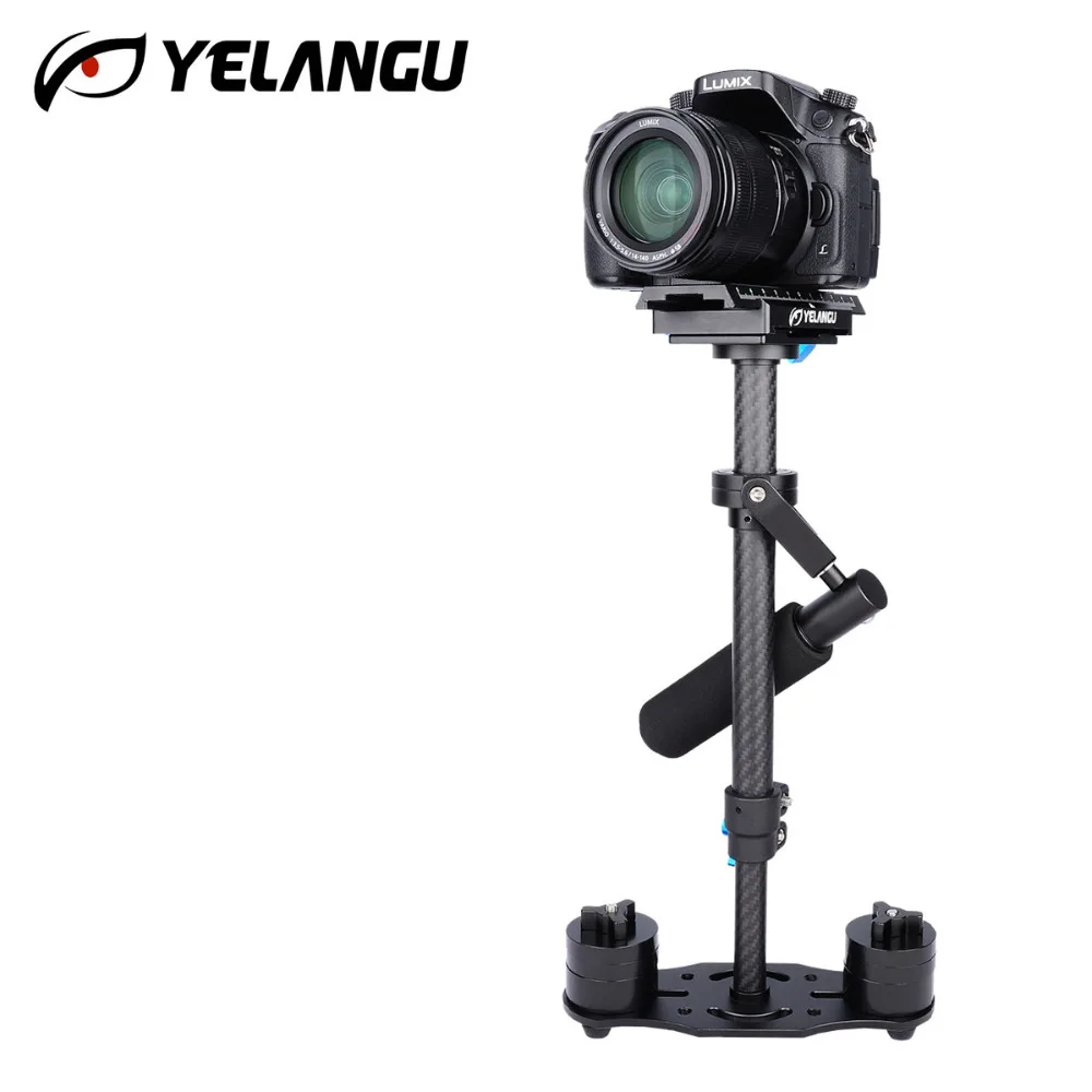 YELANGU S40T ручной 40 см карбоновый стабилизатор для видеокамеры Steadicam Steadycam Canon Nikon GoPro