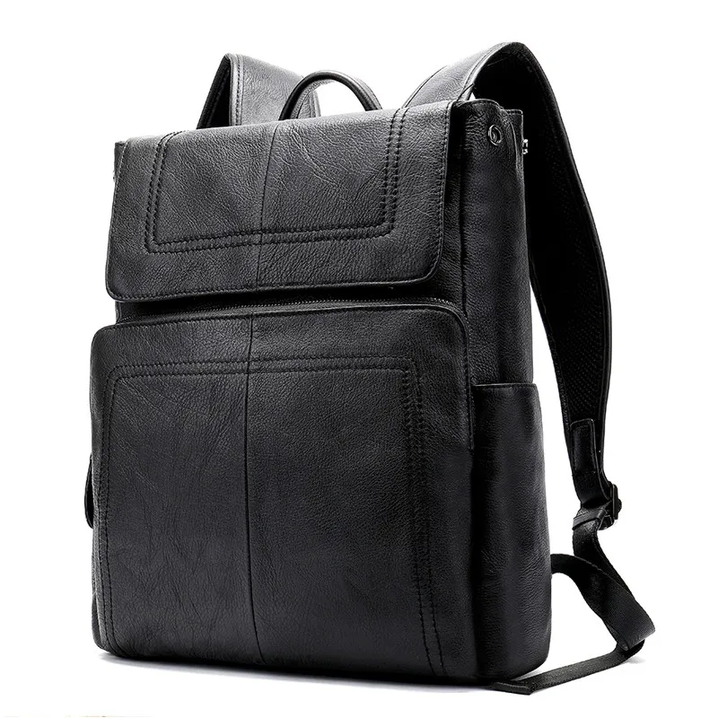 Простой ретро рюкзак PNDME из натуральной кожи для мужчин и женщин винтажный