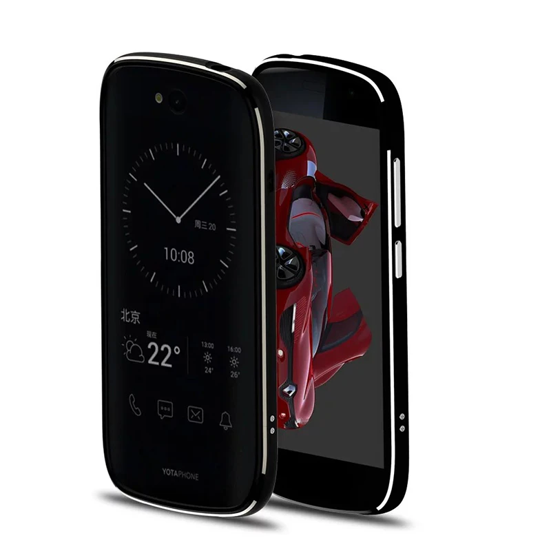 Чехол для YotaPhone 2 Роскошный Алюминиевый металлический бампер с рамкой чехол Yota