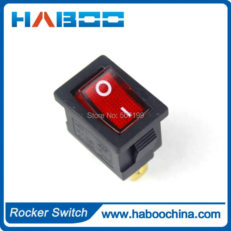 Электрический мини клавишный выключатель T85 автомобильный с 3 контактами 2