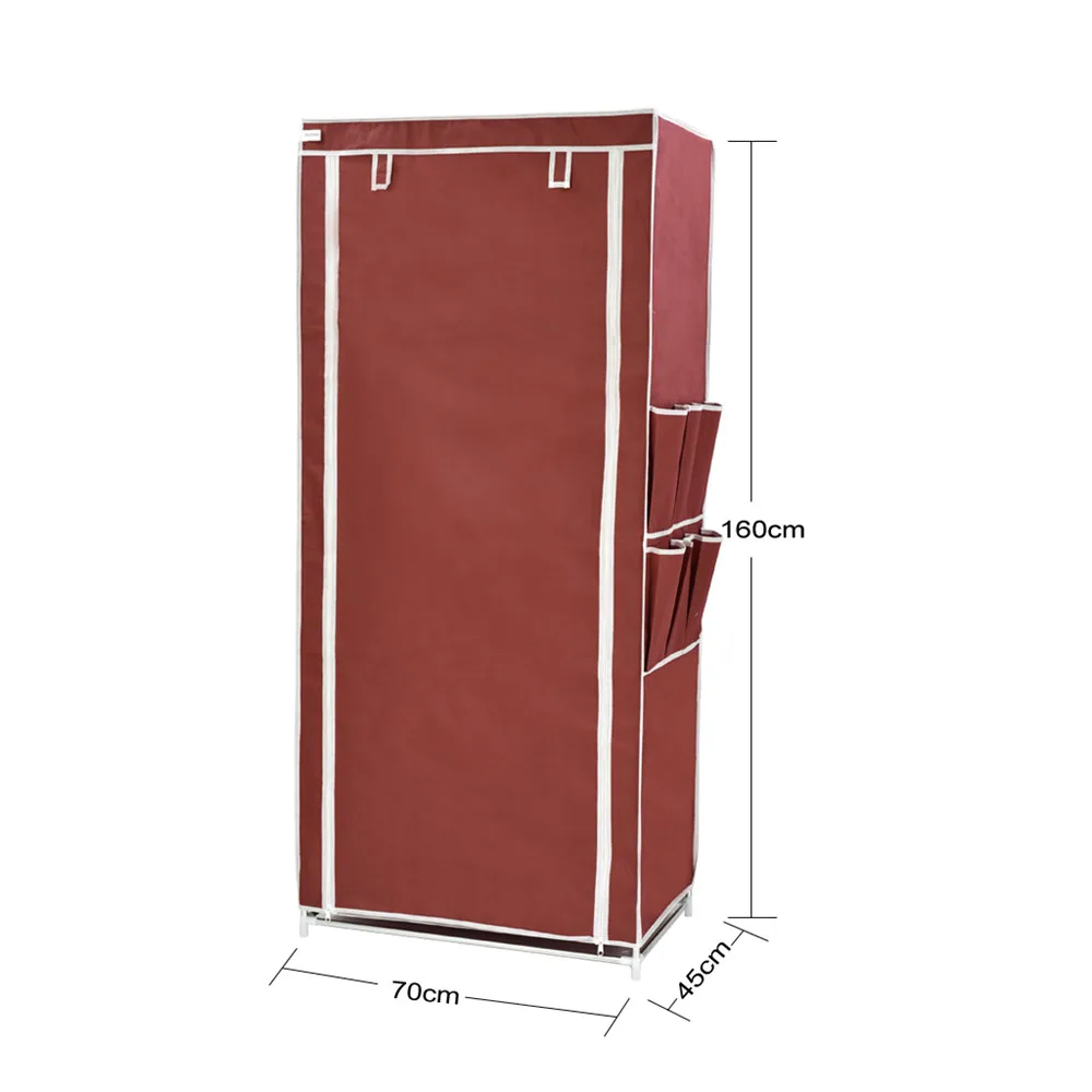 Finether нетканый шкаф с боковыми карманами портативный для одежды органайзер