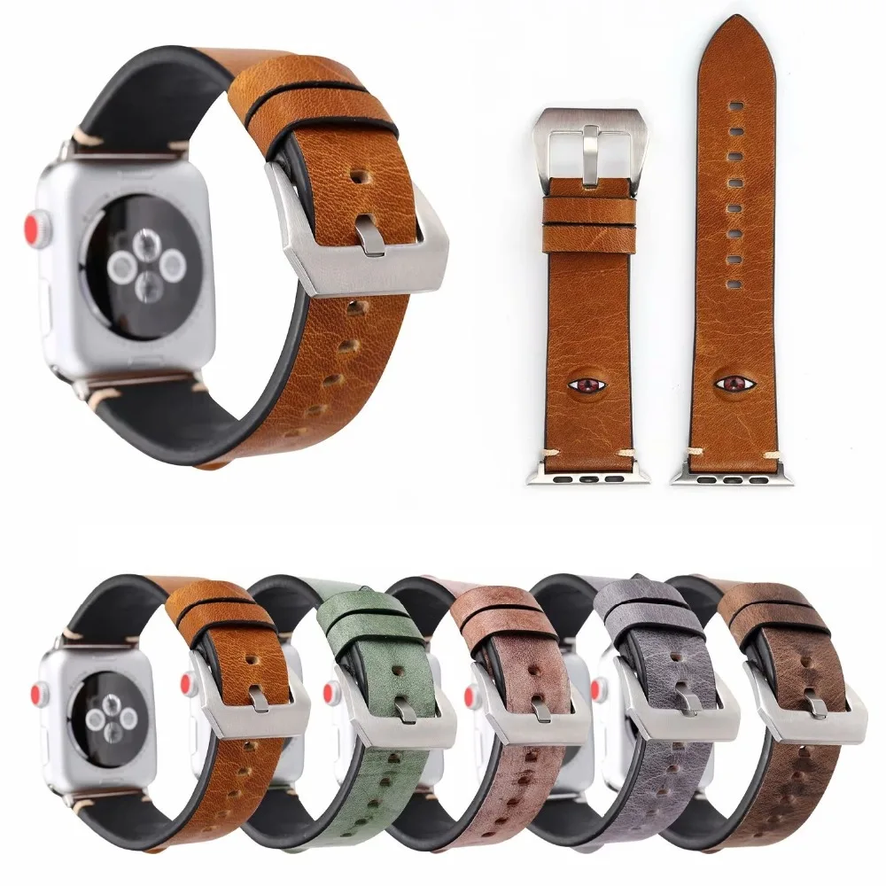 Ремешок из натуральной кожи с 3D ремешком для iWatch Apple Watch 38 мм 42 ремешок iwatch все