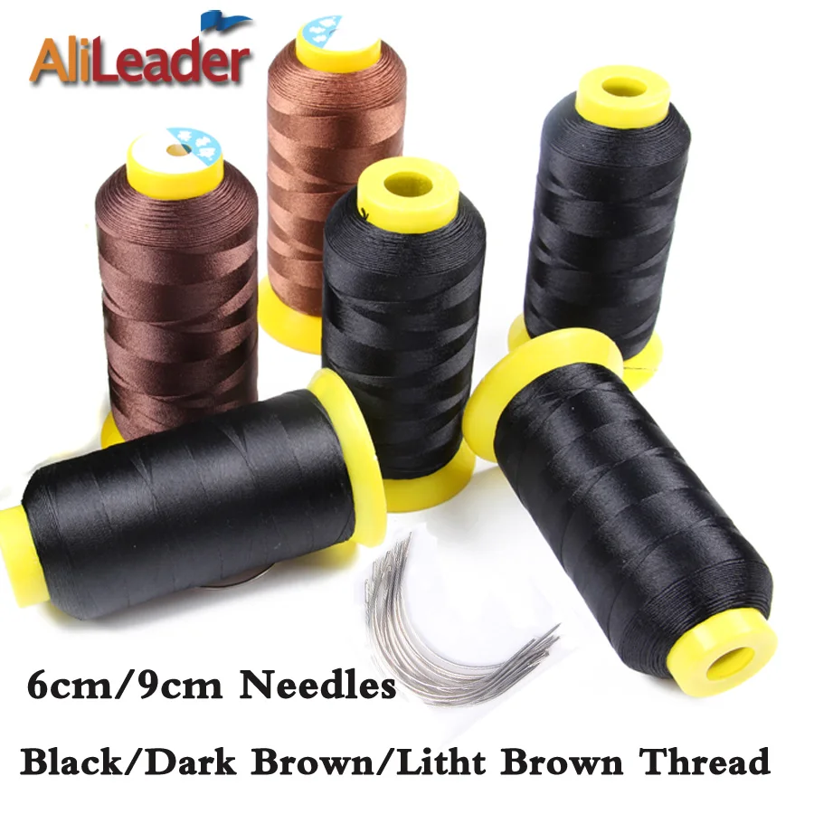 

Popular 60Pcs Hair Weaving Needle And 1 Roll Sewing Thread For Wigs Making Best Quality Stainless Steel Circular Knitting Needle