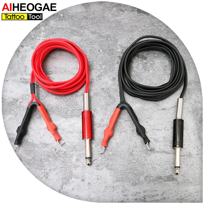 Тату-машинка поставить на открытом воздухе Силиконовый Клип шнур 2 Цвета