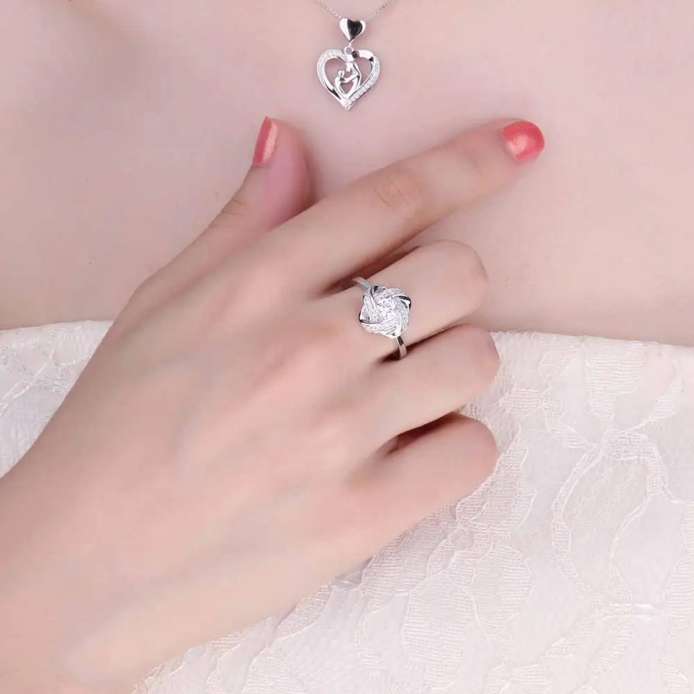 JewelryPalace мельница переплелись 0.6ct кубического циркония кольцо стерлингового