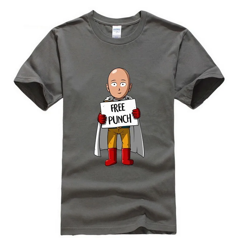 2019 новая футболка с принтом One Punch Man Saitama Thsirt большой размер японский мультфильм