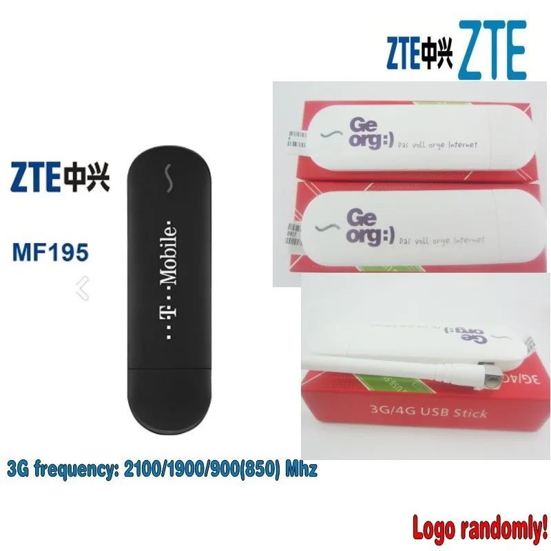 Оригинальный разблокированный USB модем ZTE MF195 HSDPA 3G 21 Мбит/с и кабель 3G|usb 3g dongle|zte usb