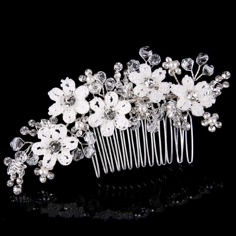 Для женщин волос Расчёски и гребни для Ювелирные изделия из жемчуга со Стразами