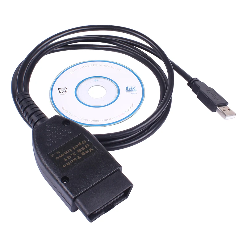 Профессиональный USB Vag Tacho 3 01 + для Opel Подушка безопасности Immo VAG OBD2