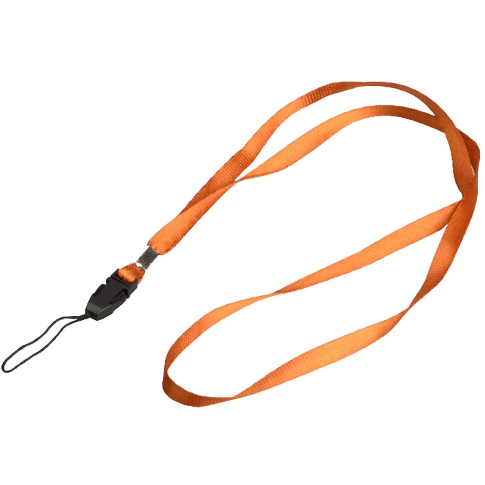 orange 1 шт. Lanyards шейный ремешок для ID пропуска карты бейдж тренажерный зал ключ/держатель USB для мобильного телефона DIY веревка шнурок Горячий - Цвет: orange