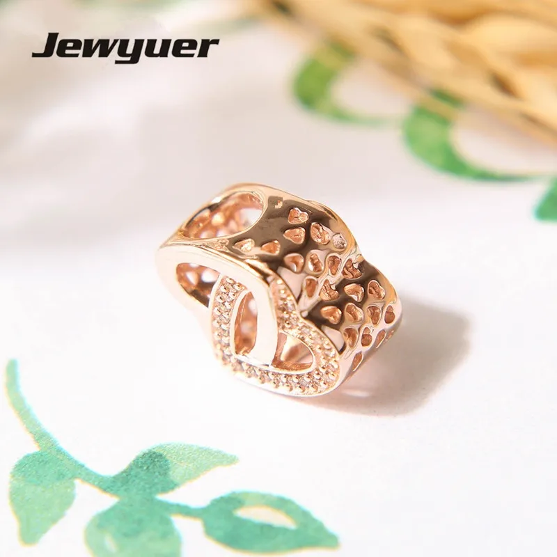 Mother's Day Collection Love Charm 925 Sterling Silver jewelry hearts charms Fit beads Bracelet DIY gift to mom Jewyuer BE348 |