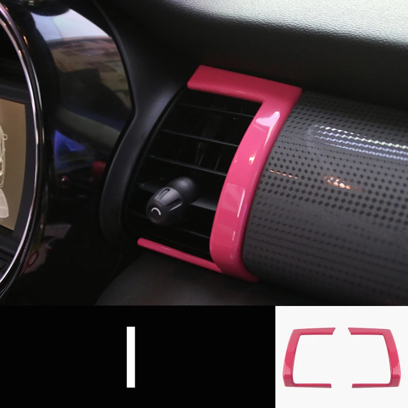 Розовые пластиковые наклейки с центральной рамкой для выхода воздуха углеродное