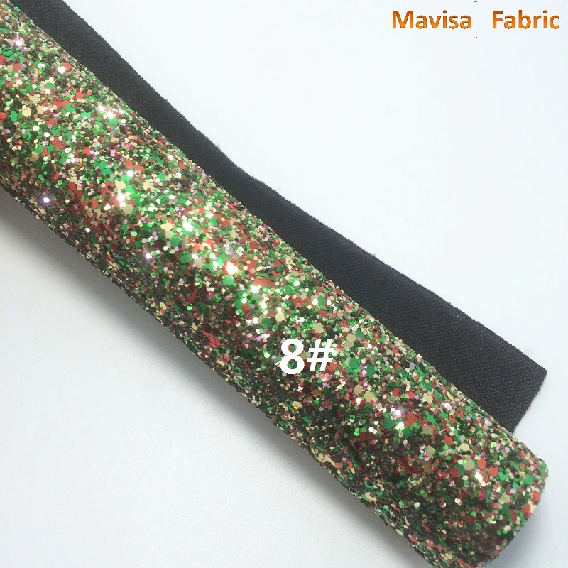 1PCS A4 SIZE 21X29cm Synthetic Leather Artificial Chunky Glitter Fabric For Bow DIY handbags shoes MK068 | Дом и сад