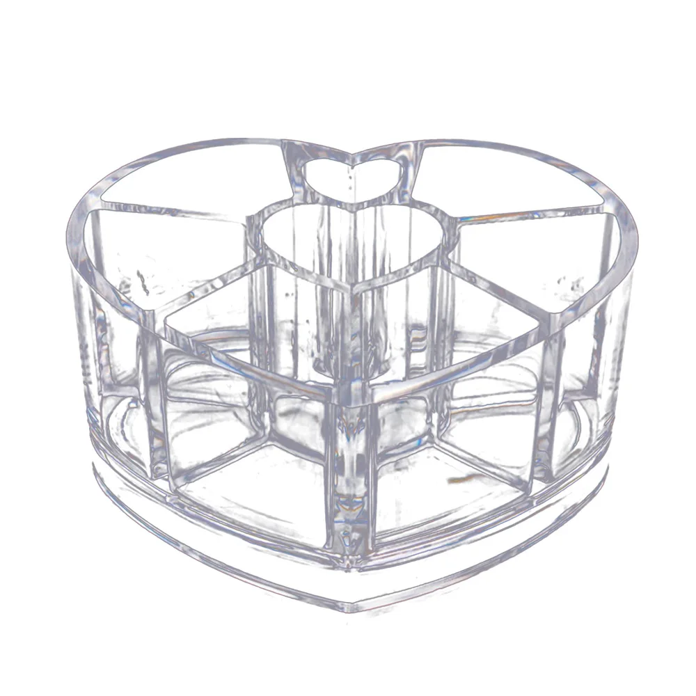 Косметический Органайзер для макияжа чехол в форме сердца шкатулки хранения