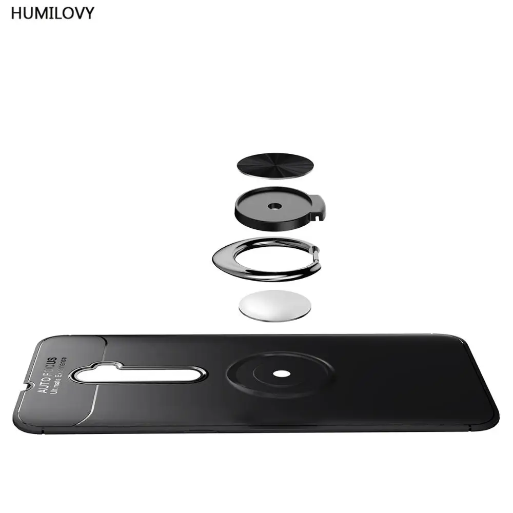 Чехол для Capa Oppo Reno 10X Zoom с кольцом на 360 градусов автомобильный Магнитный чехол