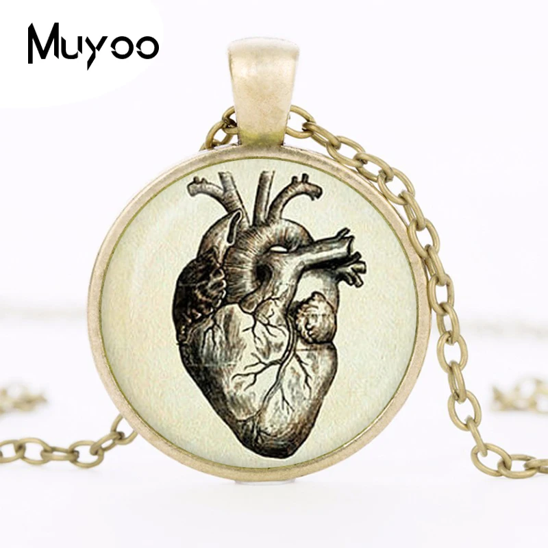 Новинка 2017 популярный кулон в виде анатомического сердца ожерелье человеческого