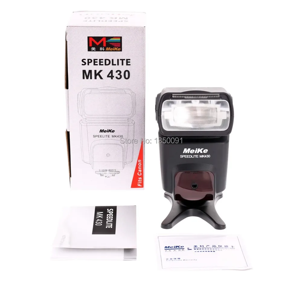 ЖК-вспышка Meike MK 430 TTL для Canon 60D 70D 450D 550D 600D 1100D T5i T4i T3i T2i | Электроника