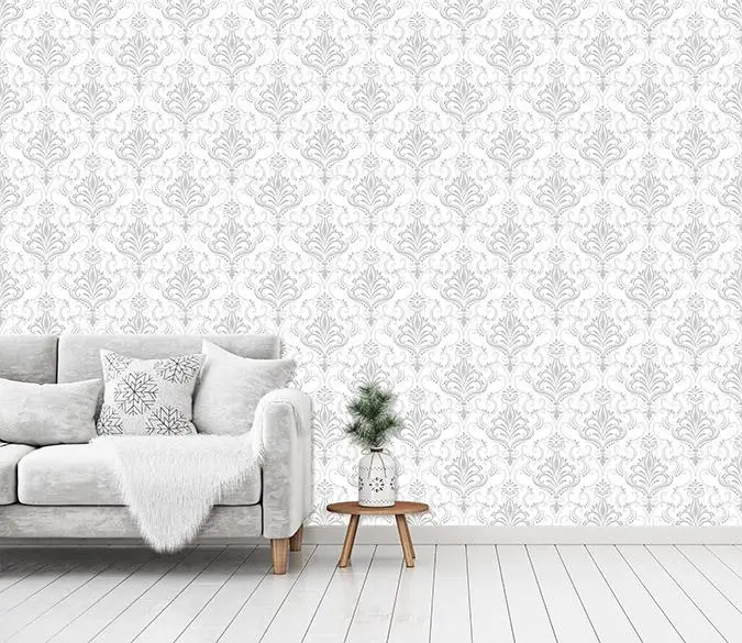 

[Self-Adhesive] 3D Modern European Floral Pattern 22 Wall Paper mural Wall Print Decal Wall Murals
