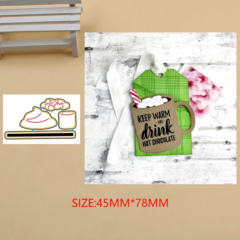 Набор кофейных стаканчиков металлические штампы трафареты для сделай сам