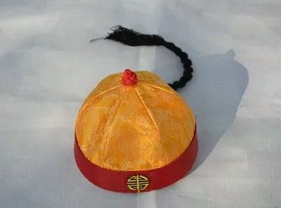 Yellow and Red CAMMITEVER, китайская мода, Императорская шапка, представление, китайские костюмы для детей, Мужская одежда, древний костюм, детская шапка, подарок - Цвет: Yellow and Red