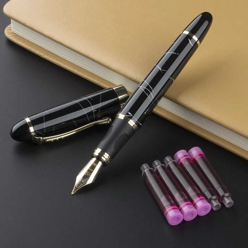 

JINHAO X450 advanced fountain pen 18K GP Nib ink pen 15 colors can choose packing with black pen pouch hot selling